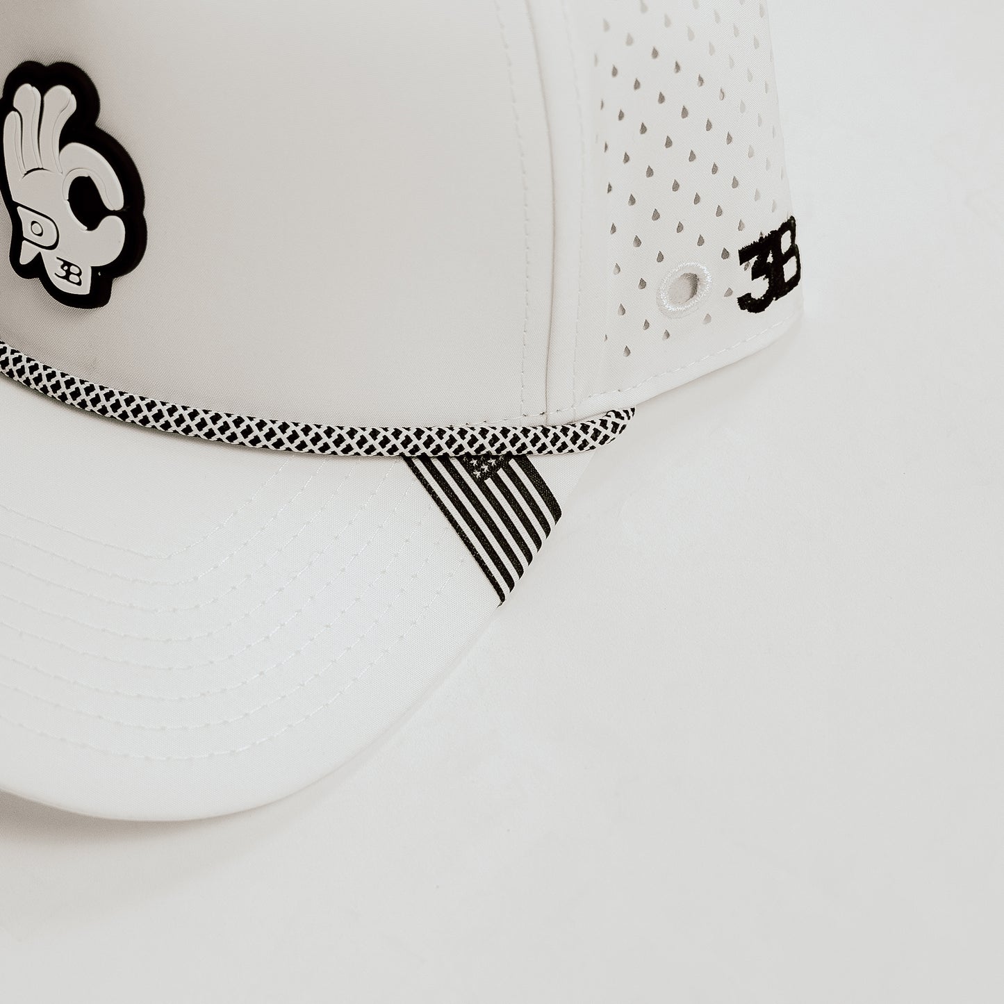 Fairway White w/American Flag