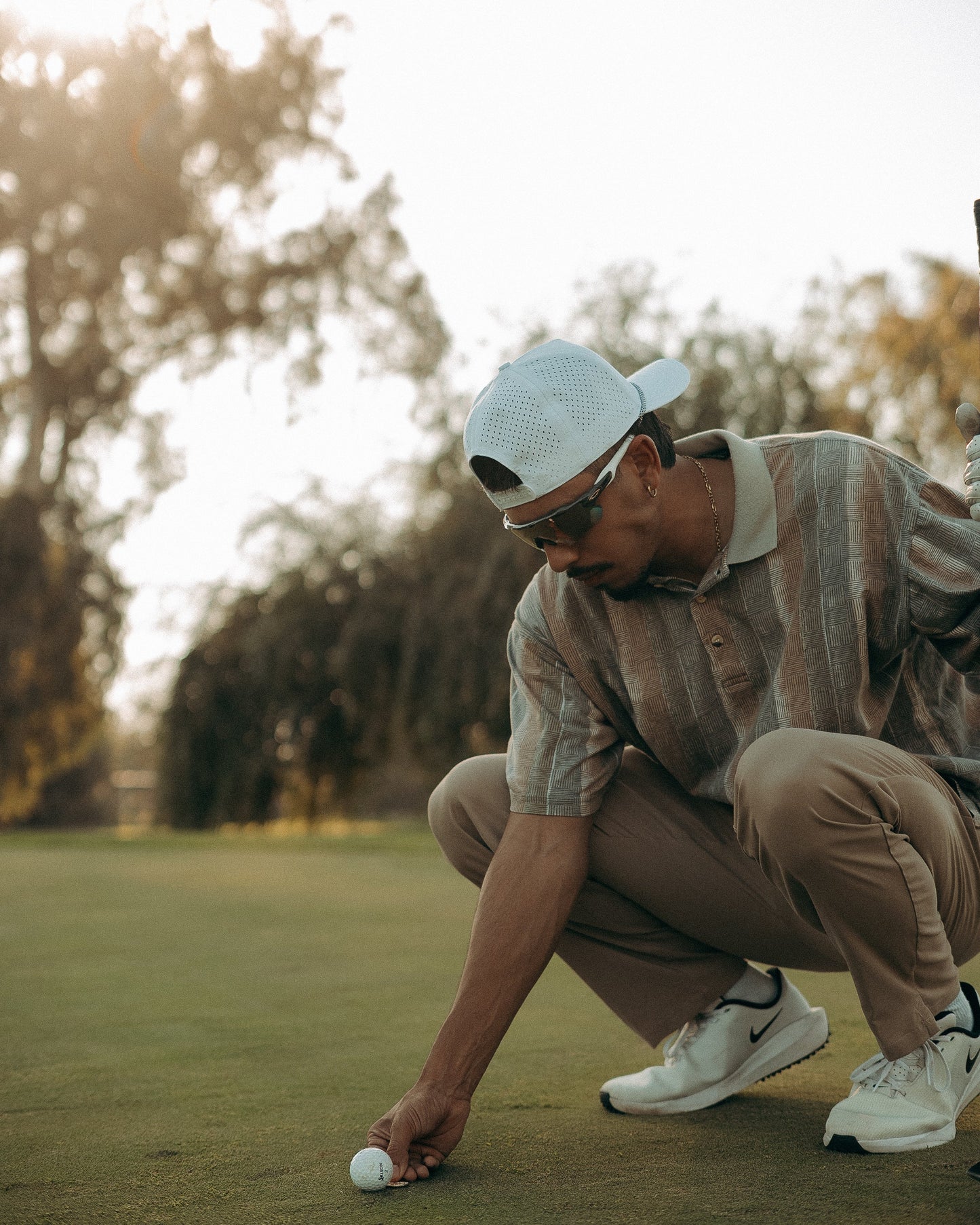 Fairway White w/American Flag